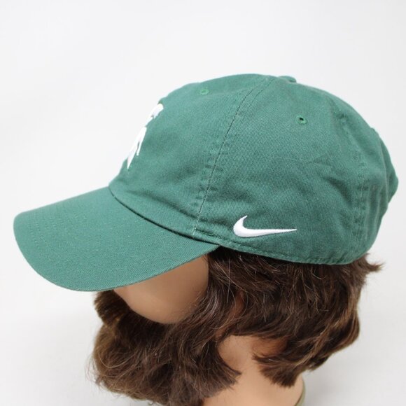 Nike Michigan State Heritage86 Hat Mens OSFM Green Dri-Fit Spartans Baseball Cap - Picture 5 of 13